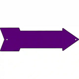 Purple Novelty Metal Arrow Sign 17" x 5" (A)