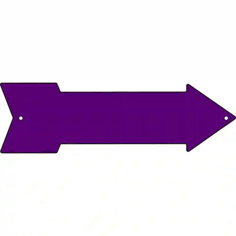 Purple Novelty Metal Arrow Sign 17" x 5" (A)