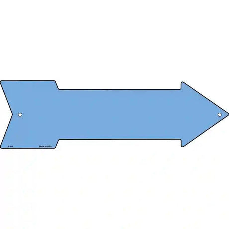 Light Blue Novelty Metal Arrow Sign 17" x 5" (A)