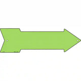 Lime Green Novelty Metal Arrow Sign 17" x 5" (A)