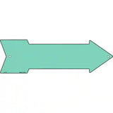 Mint Novelty Metal Arrow Sign 17" x 5" (A)