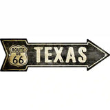 Vintage Route 66 Texas Novelty Metal Arrow Sign 17" x 5" (A)