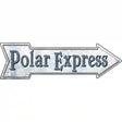 Polar Express Novelty Metal Arrow Sign 17" x 5" (A)