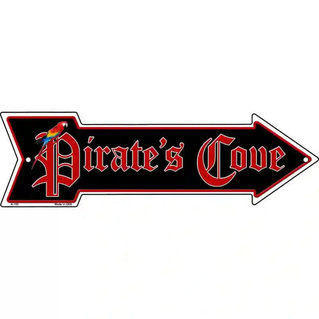 Pirates Cove Novelty Metal Arrow Sign 17" x 5" (A)