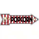 Popcorn Novelty Metal Arrow Sign 17" x 5" (A)