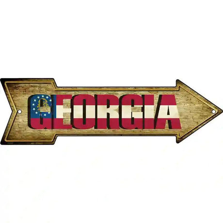 Georgia Novelty Metal Arrow Sign 17" x 5" (A)