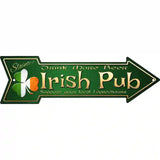 Irish Pub Novelty Metal Arrow Sign 17" x 5" (A)