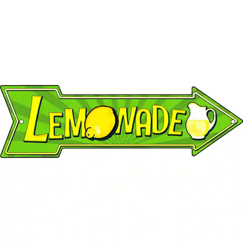 Lemonade Novelty Metal Arrow Sign 17" x 5" (A)