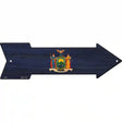 New York State Flag Novelty Metal Arrow Sign 17" x 5" (A)