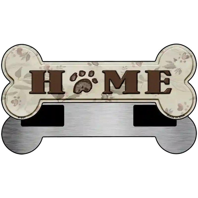 Home With Paw Novelty Bone Magnet B-007