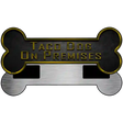 Taco Dog On Premises Novelty Metal Bone Magnet 3.5" x 9" Magnet (B)