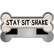 Stay Sit Shake Novelty Metal Bone Magnet