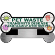 Pet Waste Novelty Metal Bone Magnet 3.5" x 9" Magnet (B)