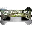 Left Gate Open Novelty Metal Bone Magnet 3.5" x 9" Magnet (B)