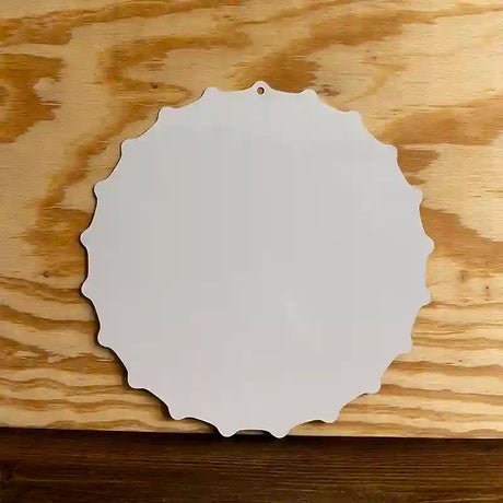 White Dye Sublimation 12" Novelty Metal Bottle Cap BC-000