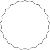 White Dye Sublimation 12" Novelty Metal Bottle Cap BC-000