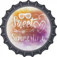 Sweet Summertime Novelty Metal Bottle Cap Sign