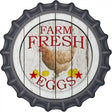 Farm Fresh Eggs Novelty Metal Bottle Cap Sign BC-1150