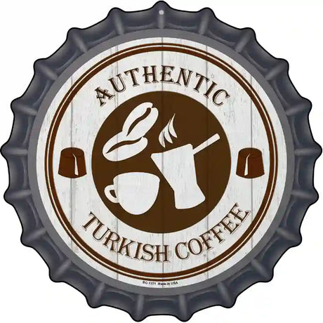 Authentic Turkish Novelty Metal Bottle Cap Sign