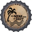 Ocean Made Me Salty Novelty Metal Bottle Cap Sign