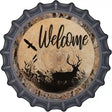 Welcome Elk Novelty Metal Bottle Cap Sign