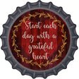 Grateful Heart Novelty Metal Bottle Cap Sign