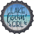 Lake Lovin Girl Novelty Metal Bottle Cap Sign 12" Sign (BC)