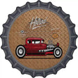 Ride The Classic Hotrod Novelty Metal Bottle Cap Sign