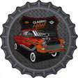 Lifted Orange Hotrod Novelty Metal Bottle Cap Sign