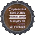 I Like Being Surprised Novelty Metal Bottle Cap Sign
