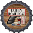 Family Movie Night Novelty Metal Bottle Cap Sign