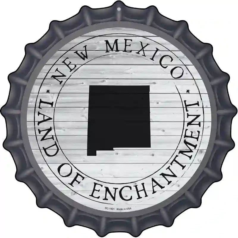 New Mexico Land Of Enchantment Novelty Metal Bottle Cap Sign BC-1821