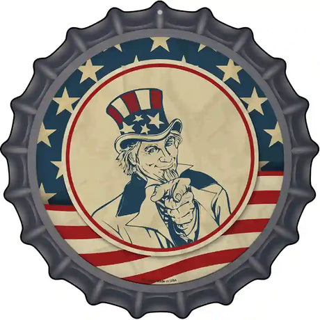 America Wants You Novelty Metal Bottle Cap Sign BC-1863