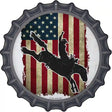 Bronco Rider Novelty Metal Bottle Cap Sign BC-1864