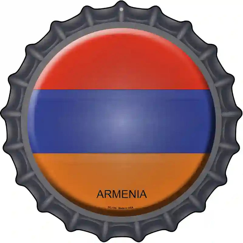 Armenia Novelty Metal Bottle Cap Sign BC-194