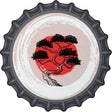Bonsai & Rising Sun Novelty Metal Bottle Cap Sign BC-2067 12" Sign (BC)