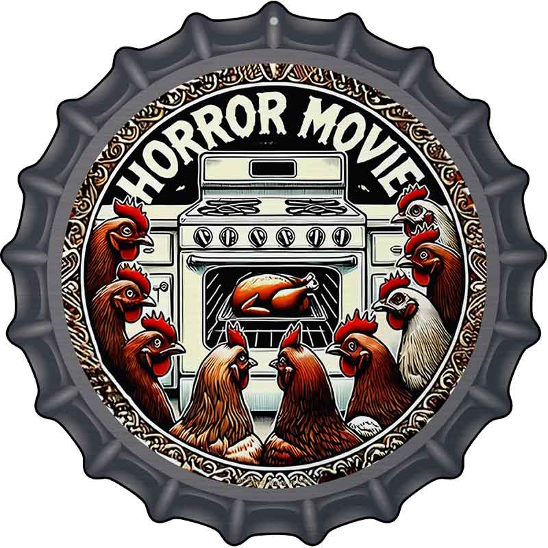 Horror Movie Novelty Metal Bottle Cap Sign BC-2082