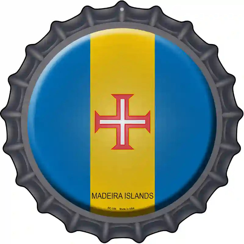 Madeira Islands Novelty Metal Bottle Cap Sign BC-339