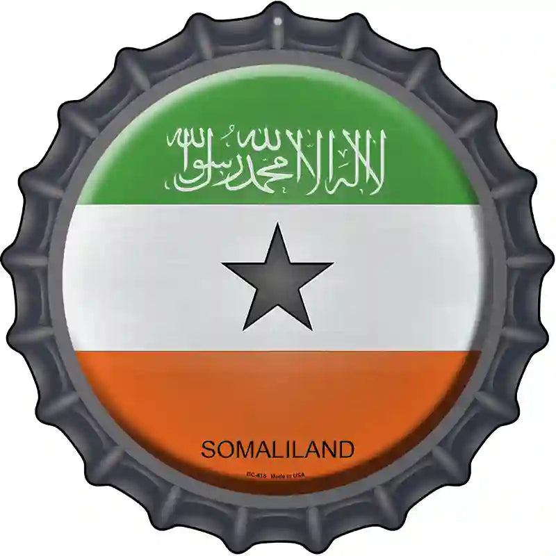 Somaliland Novelty Metal Bottle Cap Sign BC-418