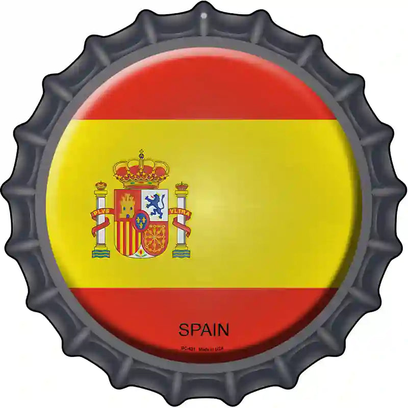 Spain Novelty Metal Bottle Cap Sign BC-421