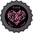 Faith Hope Cure Novelty Metal Bottle Cap Sign BC-533