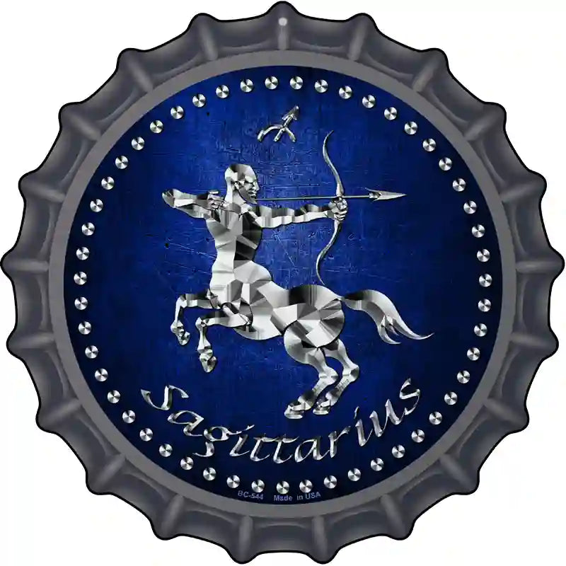 Sagittarius Novelty Metal Bottle Cap Sign BC-544