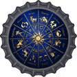 Zodiac Signs Novelty Metal Bottle Cap Sign BC-546