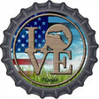 Love Florida Novelty Metal Bottle Cap Sign BC-674