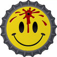 Bullet Smile Novelty Metal Bottle Cap Sign BC-728