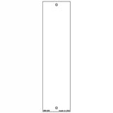 White Dye Sublimation 1.5" x 6" Novelty Metal Bookmark