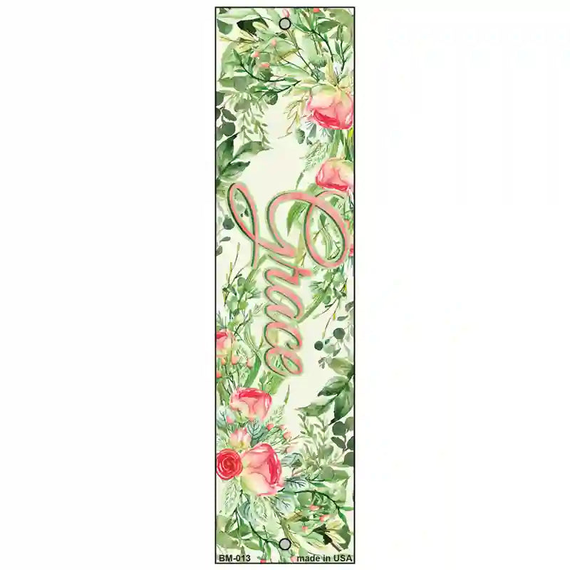 Grace on Flowers Novelty Metal Bookmark BM-013