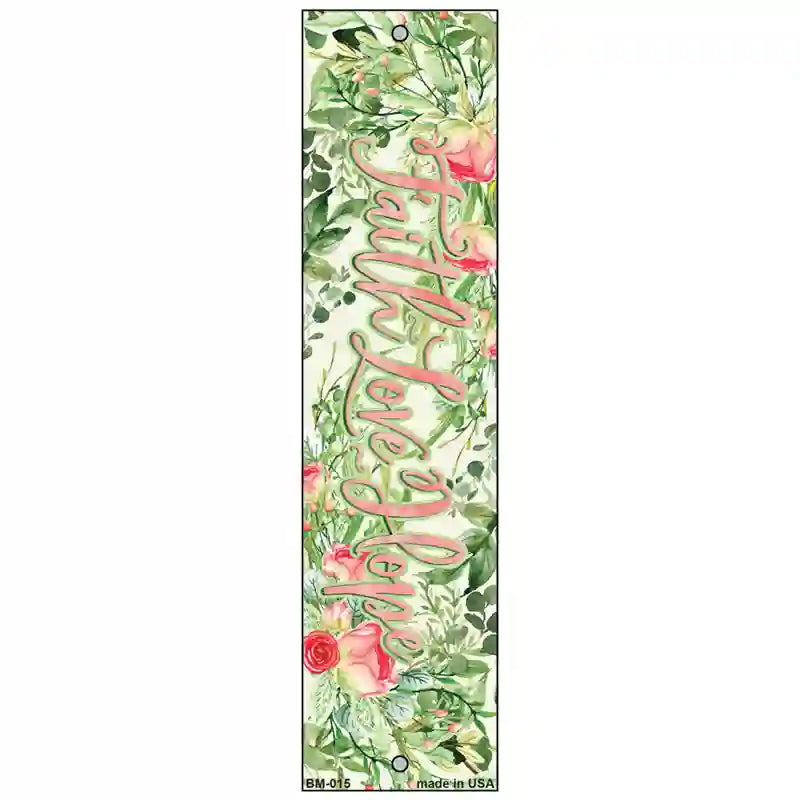 Faith Love and Joy Novelty Metal Bookmark BM-015