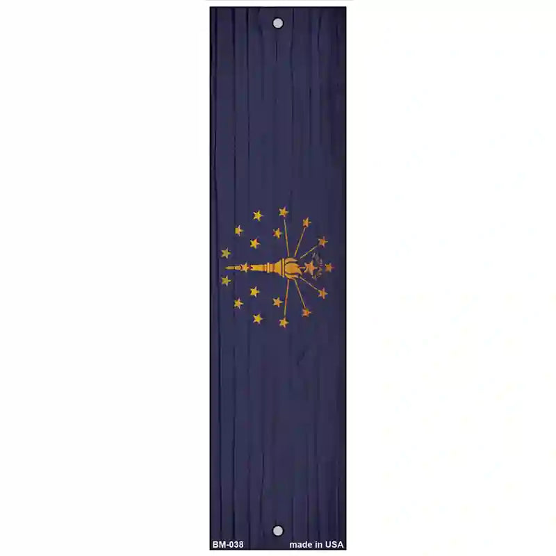 Indiana Flag Novelty Metal Bookmark BM-038