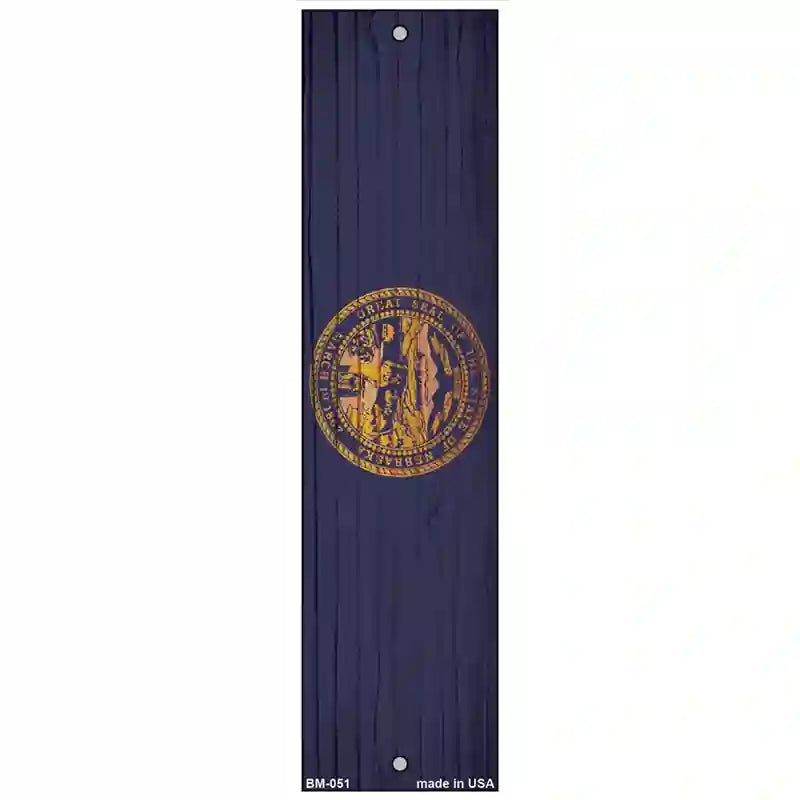 Nebraska Flag Novelty Metal Bookmark BM-051